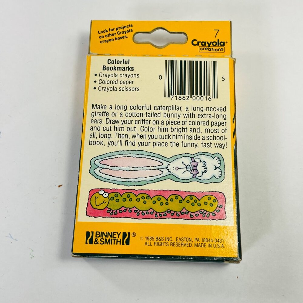 Crayola 16 Count Crayons Vintage 1985 Discontinued Crayola Font - Picture 9 of 12